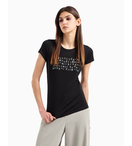 DYT28YJG3Z1200 T-shirt à logo multiple (XS), Casuel, Coton, Manche courte - Armani Exchange - Modalova