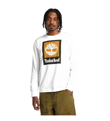 TB0A5VBB1001 T-shirt à manches longues avec logo Stack (S), Casuel, Coton, Manche longue - Timberland - Modalova