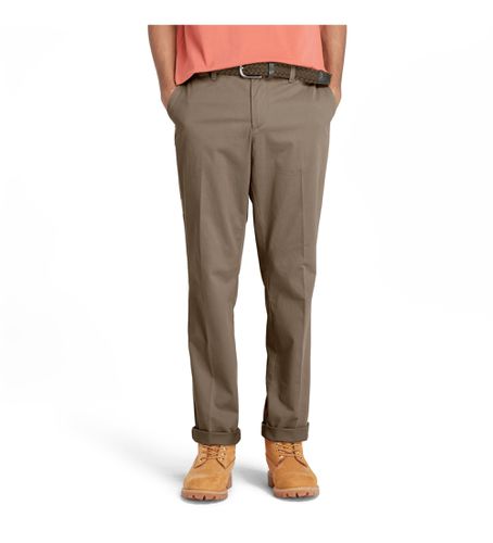 TB0A2BZABK01 Pantalon chino droit en sergé Claremont marron (30/32), Casuel, Le coton biologique, Durable - Timberland - Modalova