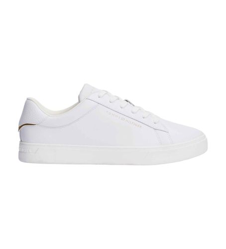 FW0FW08320 Essential Leather Sneakers (36), Cuir, Blanc, Plat, Lacets, Casuel - Tommy Hilfiger - Modalova