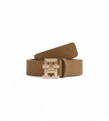 AW0AW17354 Ceinture en cuir TH Monogram marron (75cm), Casuel - Tommy Hilfiger - Modalova