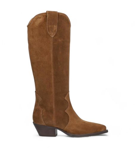 Bottes en cuir western marron (36), 3 à 5 cm, Fermeture éclair, Casuel - Alpe - Modalova