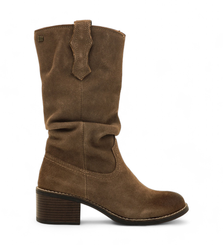 Bottes en cuir Frontier marron (36), 3 à 5 cm, Fermeture éclair, Casuel - Mustang - Modalova