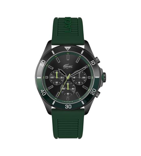 Montre Tiebreaker avec chronographe et bracelet en silicone (OSFA), , Casuel, Acier inoxidable - Lacoste - Modalova