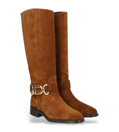 Bottes en cuir Couture marron (36), 1 à 3 cm, Fermeture éclair, Casuel - Alpe - Modalova