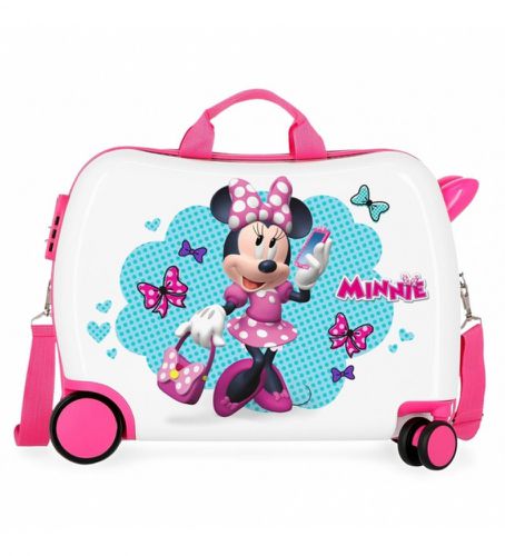 Garçon. 4649862 Valise avec 2 roulettes multidirectionnelles Minnie Good Mood -39x50x20cm- (OSFA), Blanc, Rose, Synth - Joumma Bags - Modalova