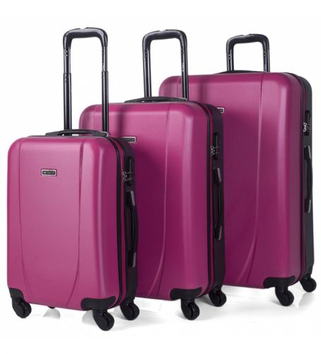 Ensemble de valise de voyage rigide à 4 roues 71100 -55x65x75cm- -55x65x75cm-. (OSFA), Casuel, Violet, ABS/P - ITACA - Modalova