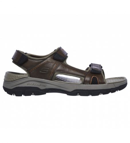 Sandales Tresmen Hirano Brown (44), Marron, Plat, 1 à 3 cm, Velcro, Casuel - Skechers - Modalova