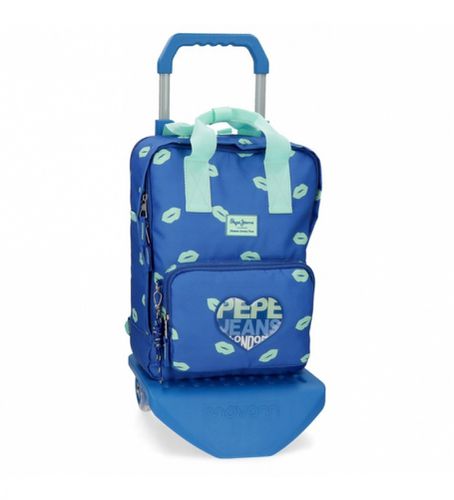 Garçon. 60422T1 Sac à dos pour ordinateur Ruth avec chariot -30x40x13cm (OSFA), Bleu, Casuel, Polyester, mode enfantin - Pepe Jeans - Modalova