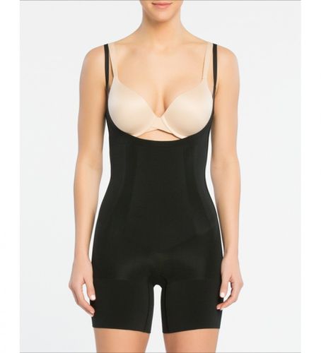 R_VERY BLACK Gaine de décolletage sous poitrine avec jambe courte 10130R (S), Casuel, Nylon - SPANX - Modalova