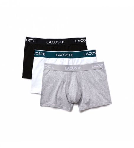 H3389_NUA Lot de 3 boxers 5H3389 (S), Blanc, Casuel, Gris, Coton - Lacoste - Modalova