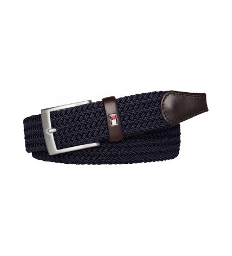 AM0AM02801 Ceinture en cuir New Adan 3,5 cm (100 cm), Casuel, Tissu - Tommy Hilfiger - Modalova