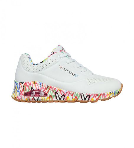 Til kvinder. 155506 Træningssko Uno Loving Love (35), Stof, Fast, Blonder, Casual - Skechers - Modalova