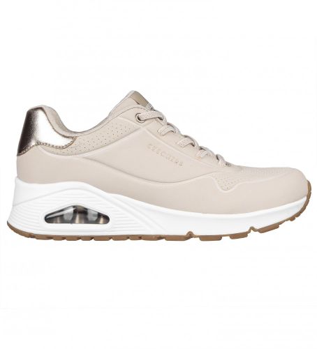 Til kvinder. 155196 Træningssko Uno - Shimmer Away (37), 3-5 cm, Blonder, Casual, Sport, Løb, Sportstøj, Multisport - Skechers - Modalova