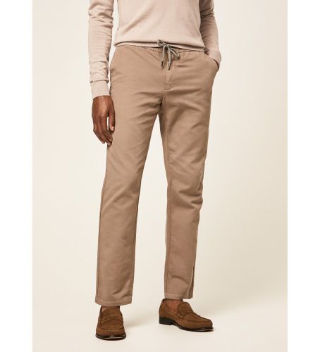 Til mænd. HM212414 Jogger Style Slim Fit Chino Bukser lysebrune (34/32), Casual, Bomuld - Hackett London - Modalova