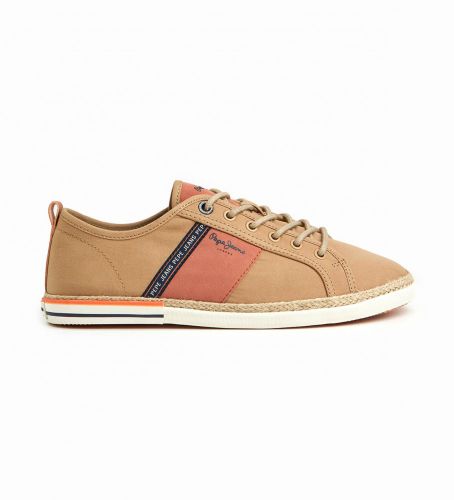 Til mænd. PMS30916 Blucher Canvas Sneakers (42), Stof, Fast, Blonder, Casual - Pepe Jeans - Modalova