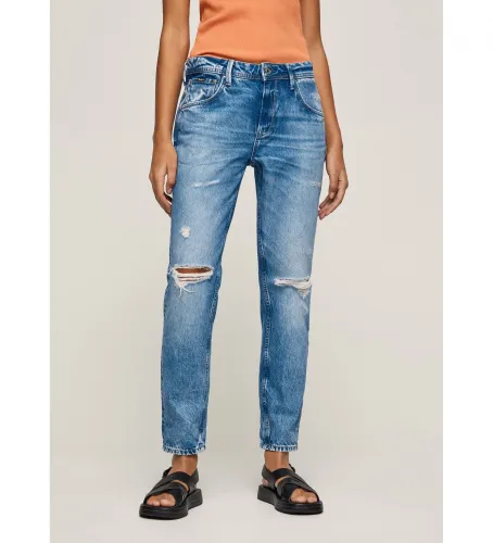 Til kvinder. PL204176VT2 Jean (25/34), Casual, Bomuld, Denim, Bæredygtig - Pepe Jeans - Modalova