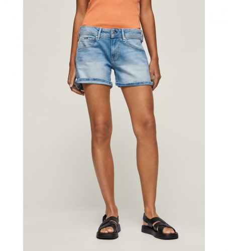 Til kvinder. PL801002NB8 Siouxie Shorts (25), Casual, Bomuld, Denim, Bæredygtig - Pepe Jeans - Modalova