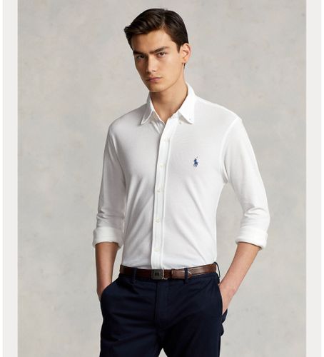 Til mænd. 710654408003 Ultralight pique skjorte (S), Casual, Bomuld, Klassisk, Lange ærmer - Polo Ralph Lauren - Modalova