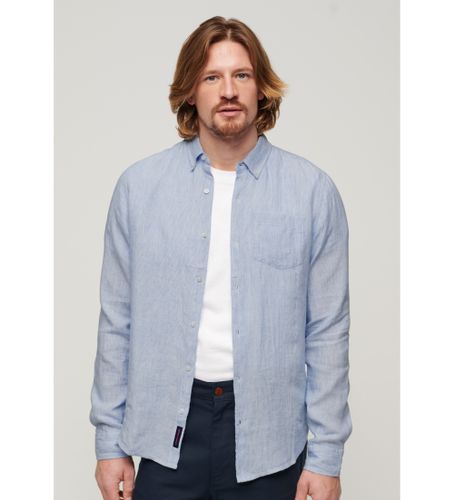 Til mænd. M4010696A Studios hørskjorte (M), Casual, Linned, Lange ærmer - Superdry - Modalova