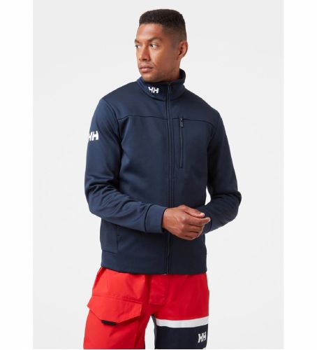 Til mænd. 30229 Fleecejakke Crew navy (M), Casual, Sport, Udendørs, Multisport, Polyester - Helly Hansen - Modalova