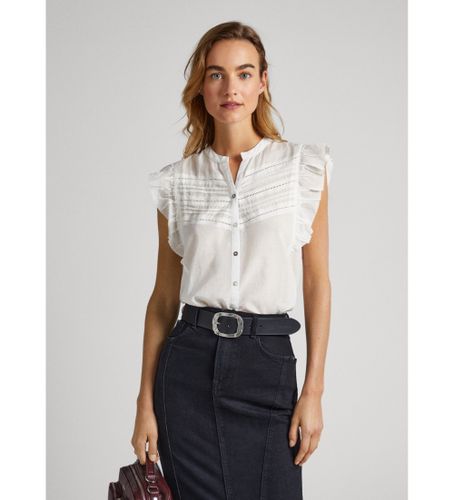 Til kvinder. PL304606 Fiala skjorte (M), Casual, Viscose, Uden ærmer/stropper - Pepe Jeans - Modalova