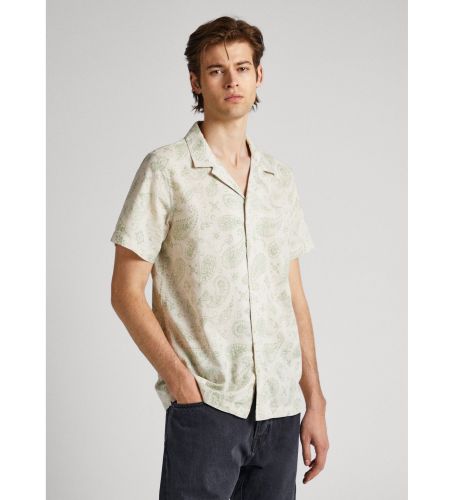 Til mænd. PM308010 Casey skjorte (M), Casual, Linned, Korte ærmer - Pepe Jeans - Modalova