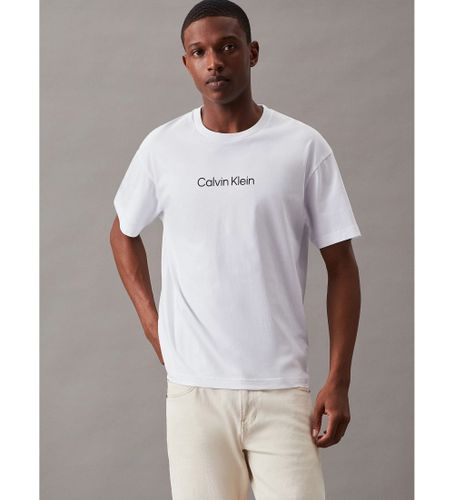 Til mænd. K10K111346 Hero Logo T-shirt (S), Casual, Korte ærmer, Økologisk bomuld, Bæredygtig - Calvin Klein - Modalova