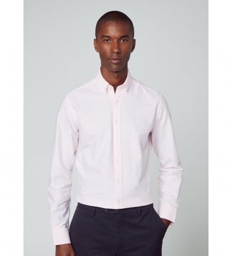 Til mænd. HM309361 Oxford Fit Slim Fit Skjorte (M), Casual, Party, Bomuld, Klassisk, Lange ærmer - Hackett London - Modalova