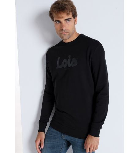 Til mænd. 165673397 - Sweatshirt med krave (S), Casual, Bomuld, Lange ærmer - Lois Jeans - Modalova