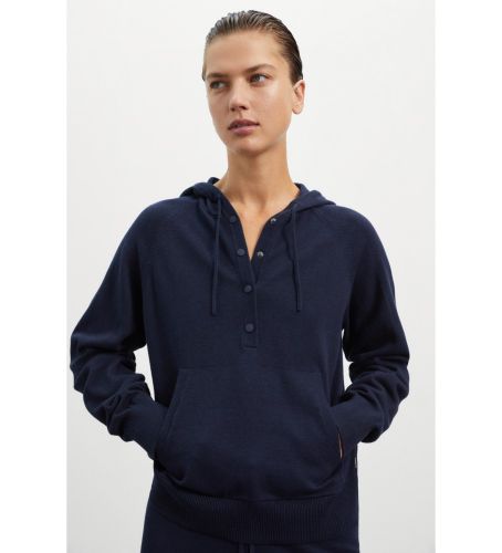Til kvinder. GAKNABEDU0619WW23-161 Sweatshirt Birch navy (S), Casual, Lange ærmer, Økologisk bomuld, Bæredygtig - ECOALF - Modalova
