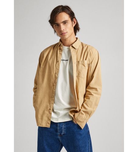 Til mænd. PM308270 Prince skjorte (XL), Casual, Bomuld, Lange ærmer, Bæredygtig - Pepe Jeans - Modalova