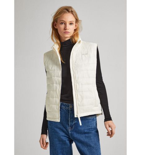 Til kvinder. PL402312 Vesten Sammy off-white (XS), Hvid, Casual, Nylon - Pepe Jeans - Modalova