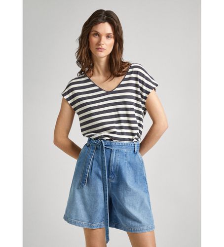 Til kvinder. PL505835 Khloe T-shirt (S), Casual, Bomuld, Korte ærmer - Pepe Jeans - Modalova