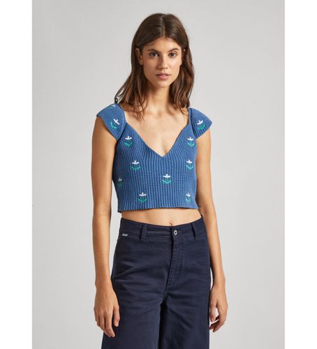 Til kvinder. PL702150 Top Greer (XS), Casual, Bomuld, Uden ærmer/stropper, Bæredygtig - Pepe Jeans - Modalova