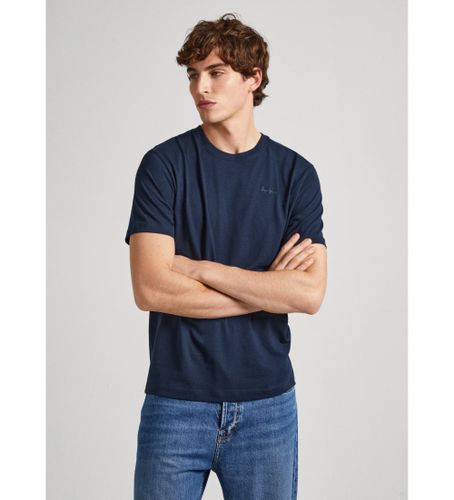Til mænd. PM509206 Connor navy t-shirt (XS), Casual, Bomuld, Korte ærmer, Bæredygtig - Pepe Jeans - Modalova