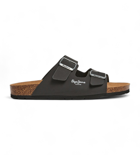 Til mænd. PMS80003 Sandaler i dobbelt velour, (40), Fast, 1-3 cm, Ingen, Casual - Pepe Jeans - Modalova