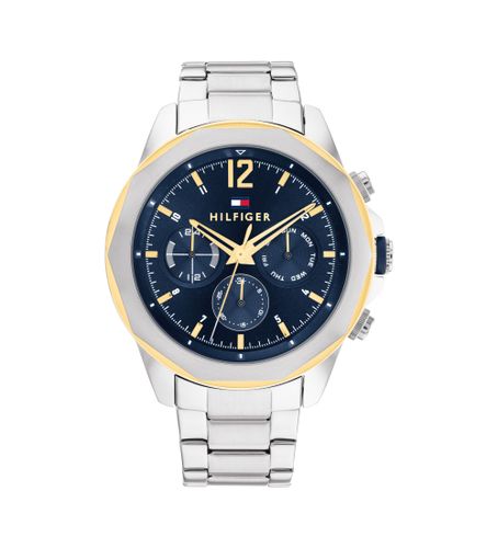 Til mænd. 1792059 Analogt ur Marine stål (OSFA), Casual, BH, Rustfrit stål, Blå - Tommy Hilfiger - Modalova