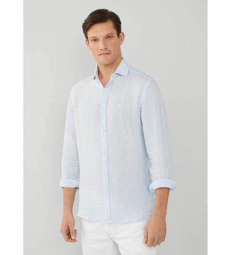 Til mænd. HM309744 Garment Dye hørskjorte (L), Casual, Linned, Klassisk, Lange ærmer - Hackett London - Modalova