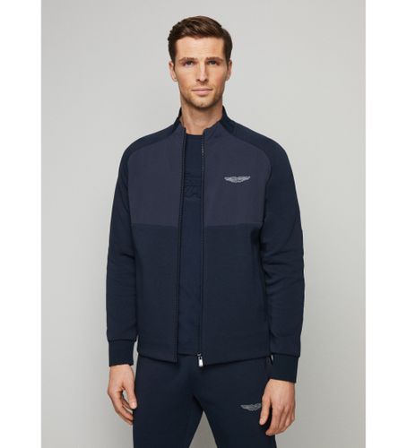Til mænd. HM581226 Amr Hybrid Track Jacket navy (XS), Casual, Bomuld, Lange ærmer - Hackett London - Modalova