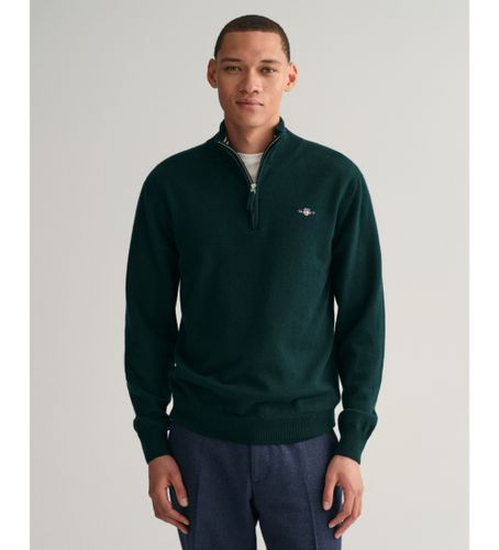 Til mænd. 87213 pullover med halv lynlås (S), Casual, Bomuld, Lange ærmer - Gant - Modalova