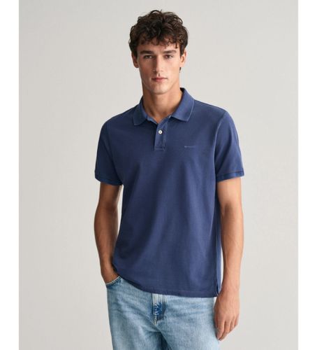 Til mænd. 2043005 Sunfaded navy pique polo shirt (S), Casual, Bomuld, Klassisk, Korte ærmer - Gant - Modalova