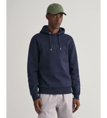 Til mænd. 2037020 Tonal Archive Shield Hættetrøje Navy (S), Casual, Bomuld, Lange ærmer - Gant - Modalova