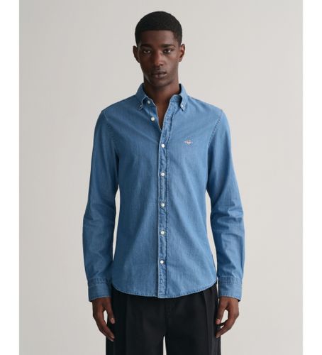Til mænd. 3000402 Slim Fit skjorte (S), Casual, Bomuld, Lange ærmer - Gant - Modalova