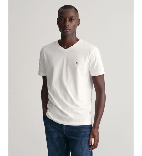 Til mænd. 2003186 Shield V-Neck T-shirt (XXS), Casual, Bomuld, Korte ærmer - Gant - Modalova