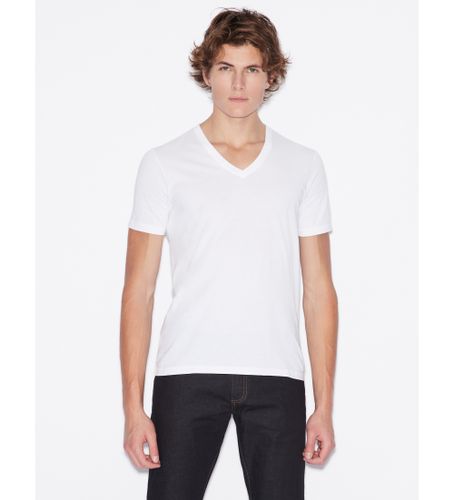 Til mænd. 8NZT75ZJA5Z1100 Lisa T-shirt (L), Casual, Bomuld, Korte ærmer - Armani Exchange - Modalova