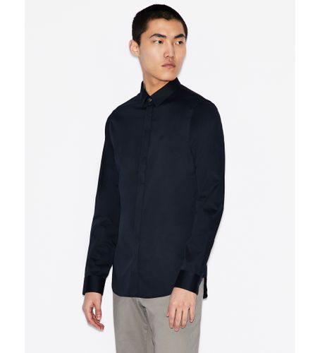 Til mænd. 8NZCBDZN10Z1510 Klassisk skjorte (S), Casual, Party, Bomuld, Lange ærmer - Armani Exchange - Modalova