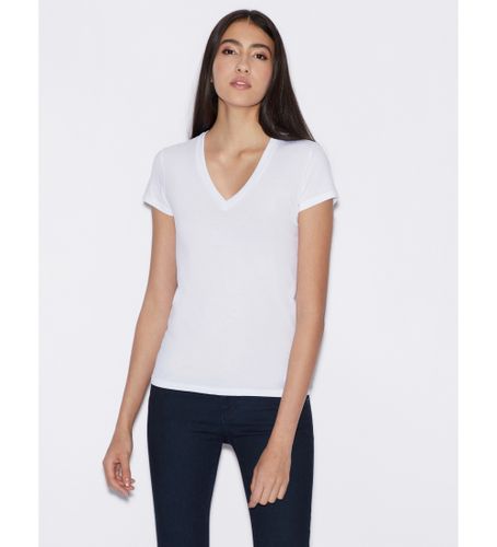 Til kvinder. 8NYTDHYJ16Z1000 Kortærmet T-shirt (L), Casual, Bomuld, Korte ærmer - Armani Exchange - Modalova