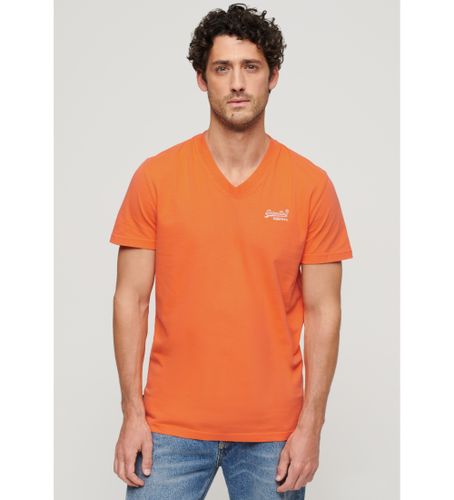 Til mænd. M1011170A T-shirt med V-udskæring i økologisk bomuld Essential (M), Casual, Korte ærmer - Superdry - Modalova