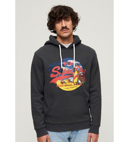 Til mænd. M2013575A Grafisk sweatshirt med hætte LA (S), Casual, Bomuld, Lange ærmer - Superdry - Modalova